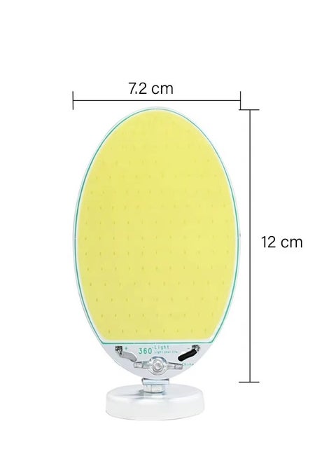 20W 360° Adjustable COB LED Camping Light, Magnetic Base with Car Power Adapter, Alligator Clips & Carrying Case – Portable Lamp for Outdoor, Emergency & Vehicle Use Oval
