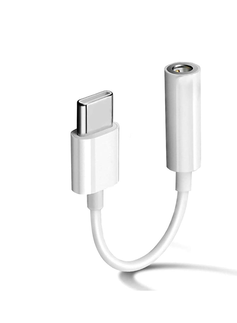 أثير محول سماعة رأس USB-C إلى 3.5 ملم، كابل محول من Type-C إلى مقبس، متوافق مع أجهزة Apple iPhone 16/15/Pro/Max/Plus، وHTC، وMoto، وiPad، وMacBook، وHonor، وSamsung Galaxy S24/S23/S22/S21/Ultra، وPixel - Image 1