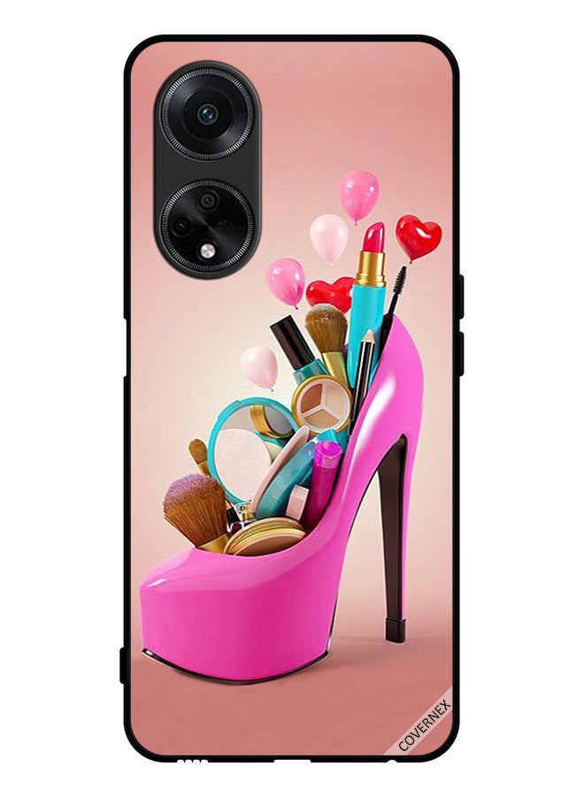 Covernex Protective Case Cover For Oppo F23 5G Shoe With Makeup Items - Image 1