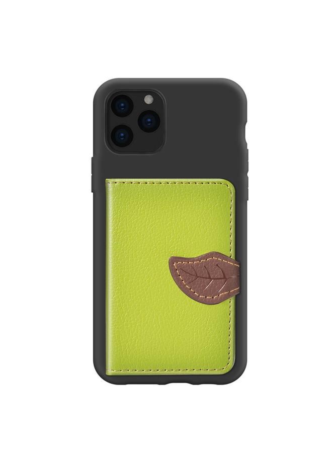 اس-توب جراب لهاتف iPhone 11 Pro Max بنمط الليتشي مع حامل للبطاقات ومحفظة + جراب هاتف من مادة TPU مع وظيفة حامل المحفظة وفتحة للبطاقات - Image 4