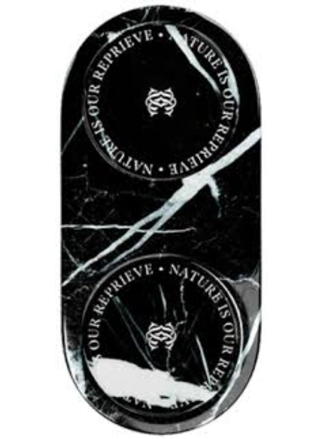 كوميون صينية كوميون مزدوجة من الرخام الأسود 750 غرام - Image 1