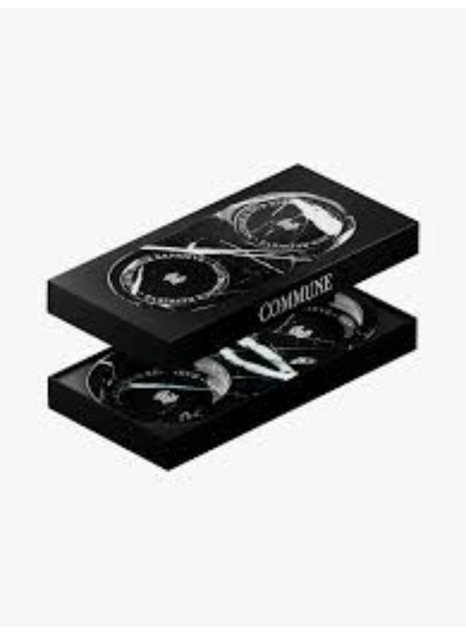 كوميون صينية كوميون مزدوجة من الرخام الأسود 750 غرام - Image 2