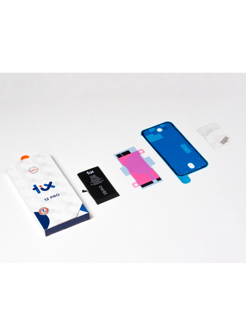 تكس بطارية 2815mAh/10.78Whr لهاتف ايفون 12 برو، بطارية ليثيوم ايون بوليمر بديلة لهاتف ايفون 12 برو، سعة فائقة مع ضمان لمدة عامين - Image 3