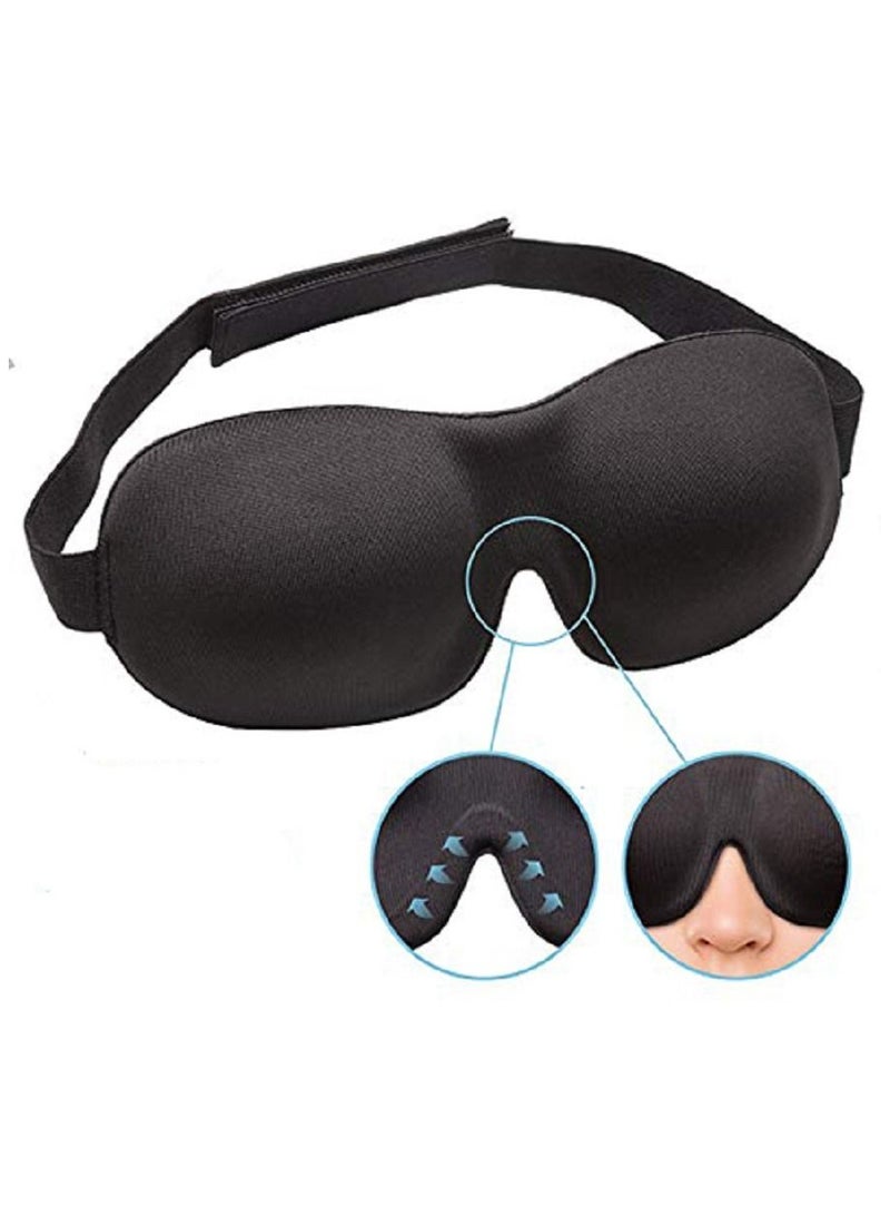 سبا كير غطاء عين للنوم ثلاثي الابعاد مع سدادة أذن للسفر - Image 2