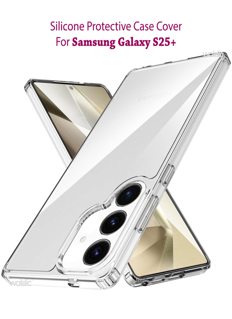 Gear4 Samsung Galaxy S25 Plus Premium Case | Premium Silicone  Case Cover Designed for Samsung Galaxy S25 Plus | Samsung Galaxy S25 Plus Case Camera and Drop Protection Thin Protective Back Cover Case for Samsung Galaxy S25 Plus - Clear  - Image 1