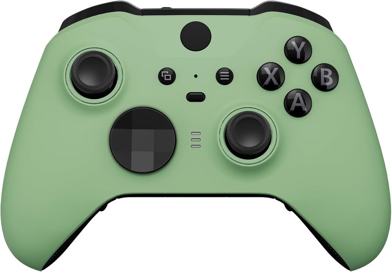eXtremeRate الغلاف الأمامي البديل من eXtremeRate لوحدة تحكم Xbox Elite Wireless 2 Core، غطاء لوحة أمامية أخضر ماتشا لوحدة تحكم Xbox Elite Series 2 مع حلقات مميزة [لا تشمل وحدة التحكم] - Image 1
