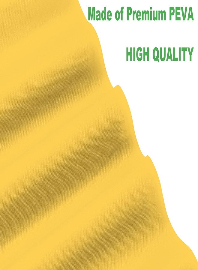 rebdng Plastic Yellow Tablecloths 3 Pack Disposable Table Covers 54 in. x 108 in. Table Cloths Bridal Shower Party Tablecovers for Parties Engagements Weddings Festivals, Fits 6 to 8 Foot Rectangle Tables - Image 2