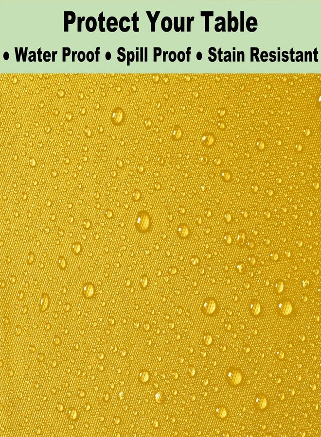 rebdng Plastic Yellow Tablecloths 3 Pack Disposable Table Covers 54 in. x 108 in. Table Cloths Bridal Shower Party Tablecovers for Parties Engagements Weddings Festivals, Fits 6 to 8 Foot Rectangle Tables - Image 4