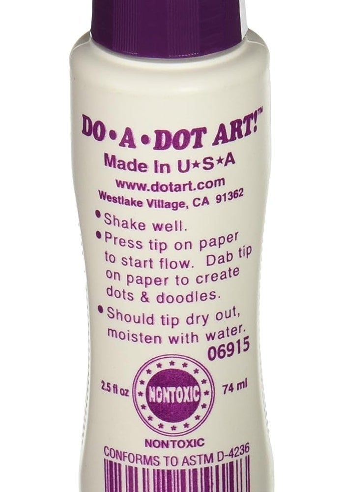 Do.A.Dot Art! Single Dot Marker in Purple - Creative Art Tool for Kids - Image 2