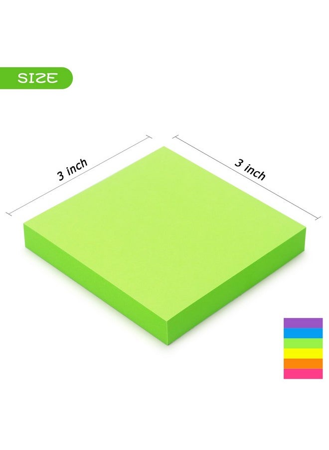 Early Buy Pop Up Sticky Notes 3X3 Refills Selfstick Notes 6 Pads 6 Bright Colors 100 Sheets/Pad (6 Bright)  - Image 3