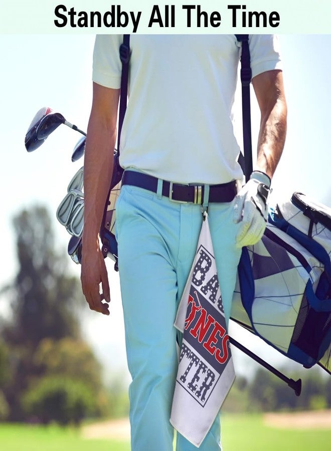 Msticey Back Nines Matter Funny Printed Microfiber Golf Towel with Clip, Cute Golf Gifts for Golf Fan Dad Grandpa, Golf Lover Father's Day Birthday Gifts, Golf Accessories for Men Husband Boyfriend - Image 4