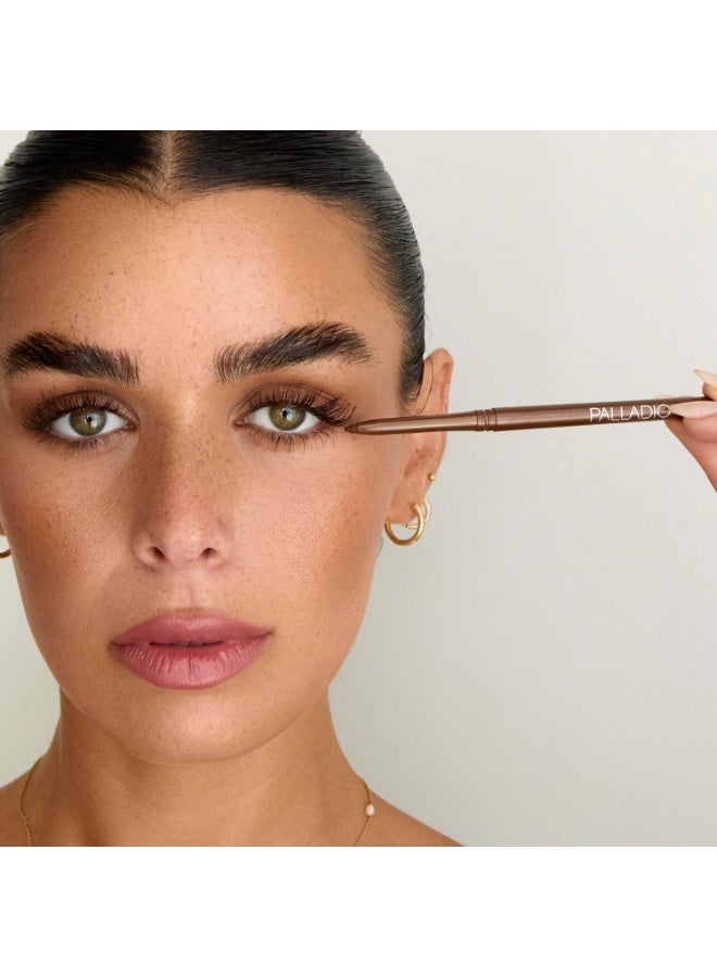 بالاديو آيلاينر قابل للسحب مقاوم للماء، برقوقي غامق، كريمي، مقاوم للتلطخ، طويل الأمد - Image 4