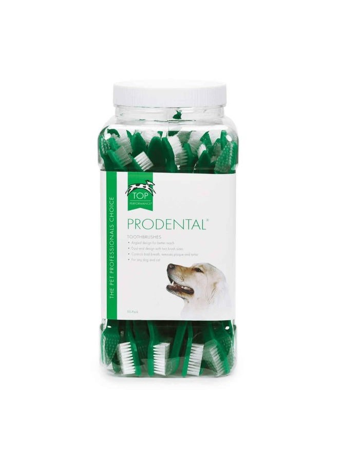 Top Performance ProDental Dual-End Toothbrushes — Convenient Toothbrushes for Cleaning Pets' Teeth, 50-Pack - Image 3