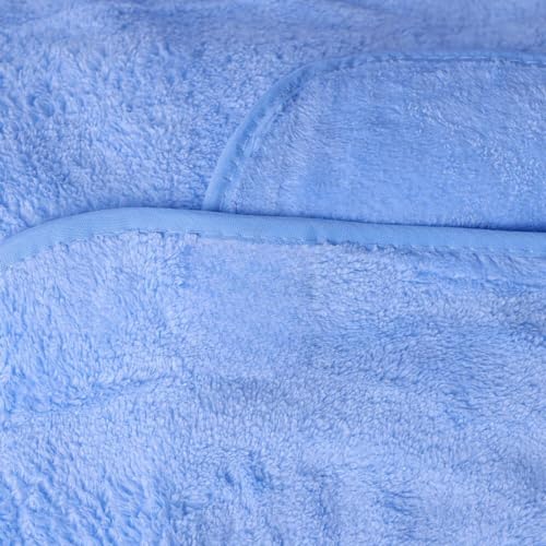 Krujyam Microfiber Large Bath Towels | (70x140) Extra Soft Plush & Quick Dry High Absorbency with Large Size Towels for Bathing (Sky Blue, Pack of 1) - Image 5