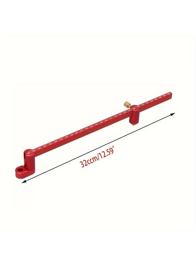 320mm Aluminum Alloy Woodworking Center Finder Ruler Circle Marking Tool For Wood Lathe - Image 4