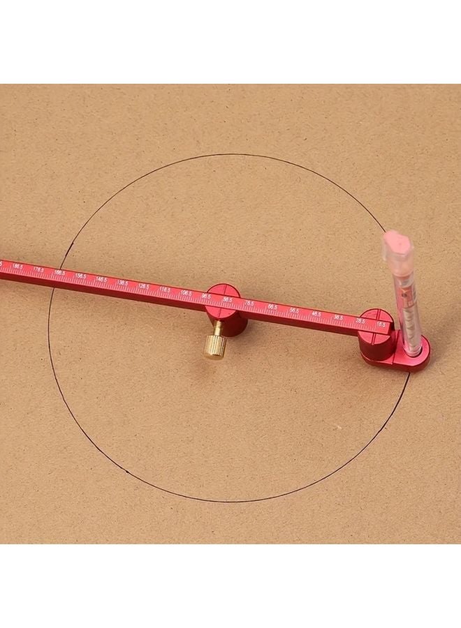 320mm Aluminum Alloy Woodworking Center Finder Ruler Circle Marking Tool For Wood Lathe - Image 3