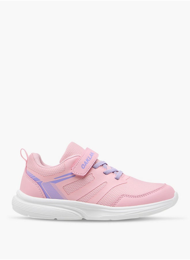 Oaklan by Shoexpress Girls Panelled Sports Shoes with Hook and Loop Closure  - Image 3