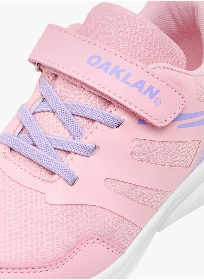 Oaklan by Shoexpress Girls Panelled Sports Shoes with Hook and Loop Closure  - Image 4