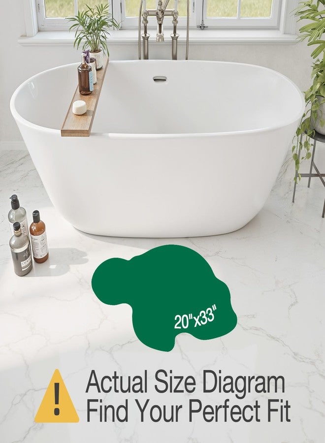 LUMI Cute Animal Bathroom Rugs, Plush Absorbent Bath Mats for Bathroom, Non-Slip Backing Washable Bath Mat, Ideal for Shower Sink Bathtub Room Decor, 20"x33", Blue Sea Turtle - Image 2