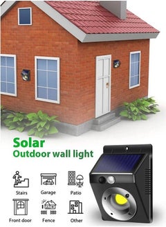 60 COB LED Solar Power Outdoor Wall Light Lamp Black 16 x 10 x 5centimeter - pzsku/Z7FE3B6F23EF9C551F599Z/45/_/1678950624/a4deefed-a236-4a7e-b79e-f731a990b401