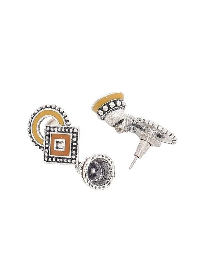 VOYLLA Sanwari Lightly Enameled Drop Earrings