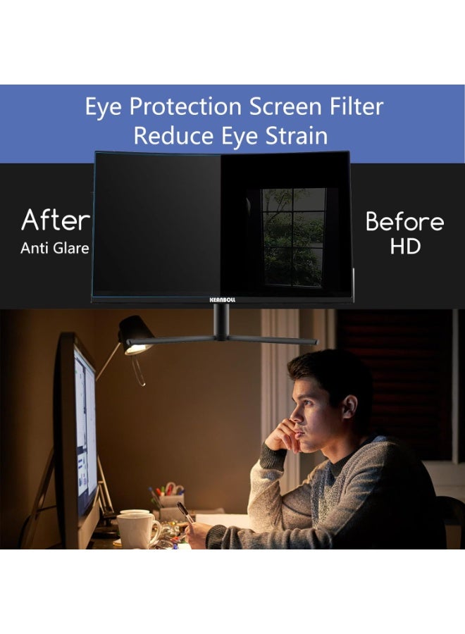 24 Inch Anti Blue Light Screen Protector for Universal 24" 16:9 Standard/Curved Monitor & Touchscreen, (20.94 X 11.77 inches Screen Size) Blue Light Blocking & Anti Glare Screen Filter - Image 5
