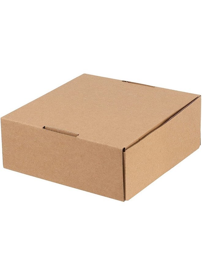 HAKZEON 100 Pack 4 X 4 X 2 Inches Brown Corrugated Box Mailers Strong Small Shipping Boxes Corrugated Cardboard Boxes For Packing Moving Transporting Small Items Small Crafts - Image 4
