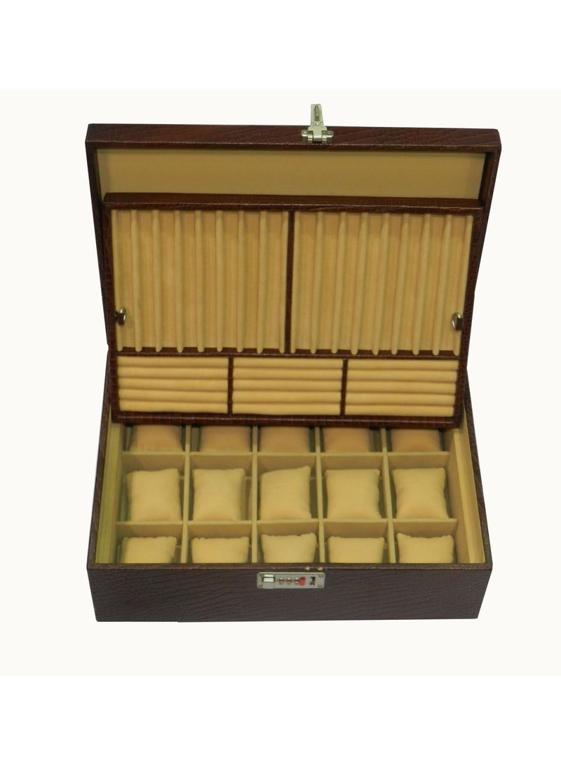 LAVERI LEATHER Laveri Genuine Leather Designer New Collection 15 Watch ,Pen And Ring Case And Jewellery Box  - Image 4