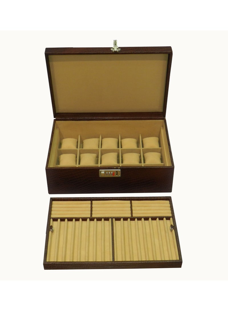 LAVERI LEATHER Laveri Genuine Leather Designer New Collection 15 Watch ,Pen And Ring Case And Jewellery Box  - Image 3