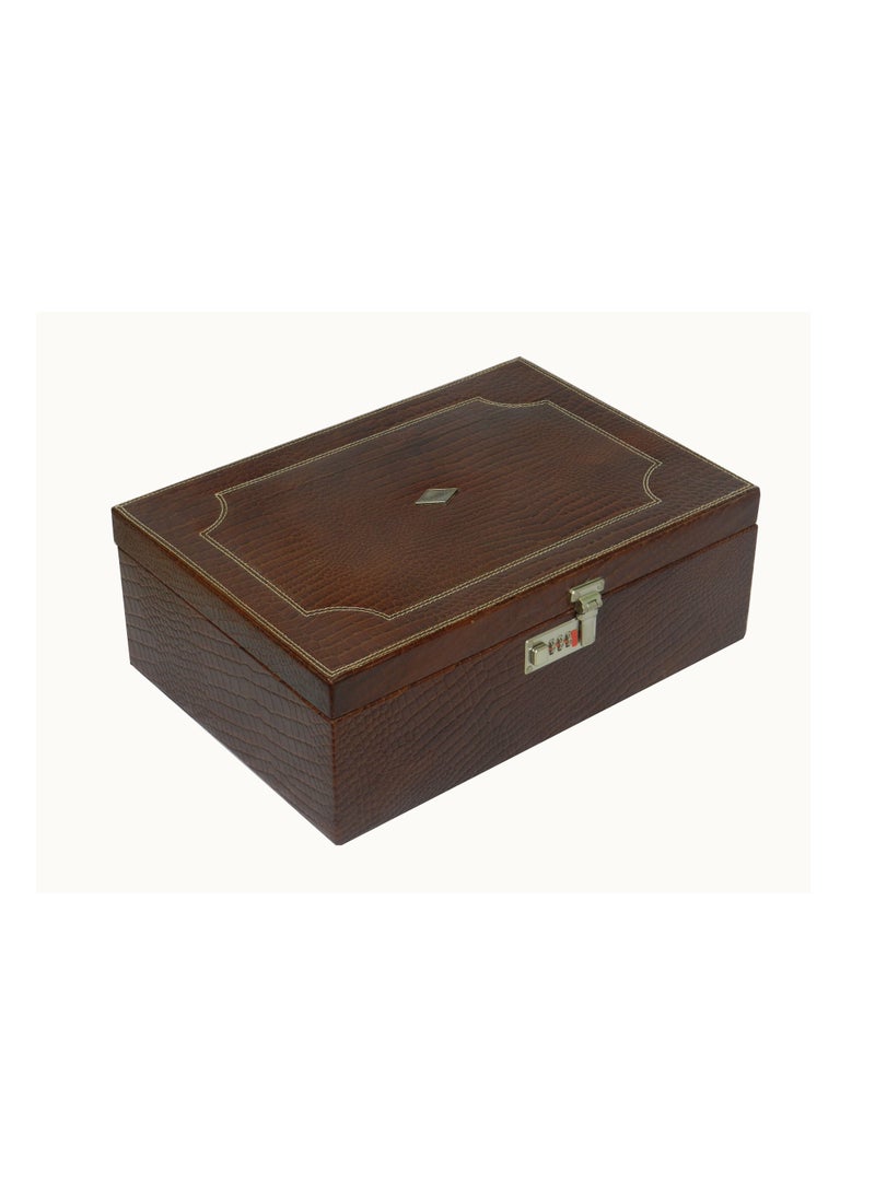 LAVERI LEATHER Laveri Genuine Leather Designer New Collection 15 Watch ,Pen And Ring Case And Jewellery Box  - Image 2