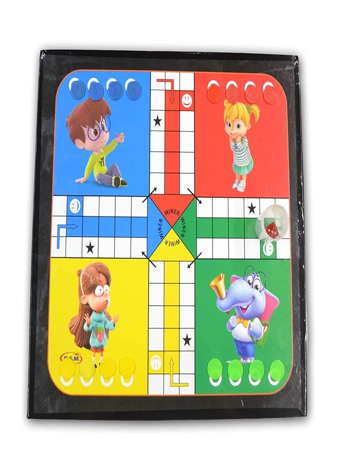 TOPTEAM Top Team Wooden Ludo and Chess Board 2 in 1 with Coins One Side Chess and Opposite Side Ludo (Pack of 1). - Image 3