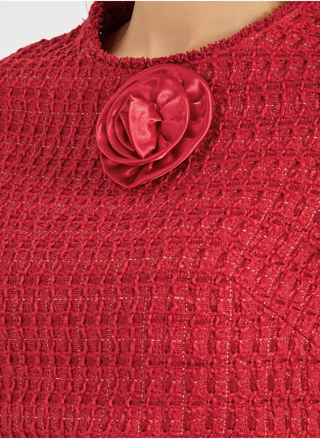 Styli Textured Mini Dress