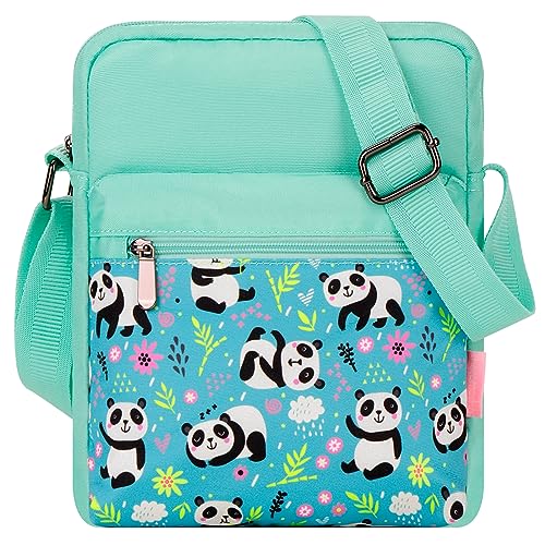 Choco Mocha Girls Purses Age 8-10, Purse for Girls 6-8 10-12 Girl Crossbody Bag for Kids 8-12 Teen Messenger Bag Christmas Giftsï¼ŒPanda-blue - Image 1
