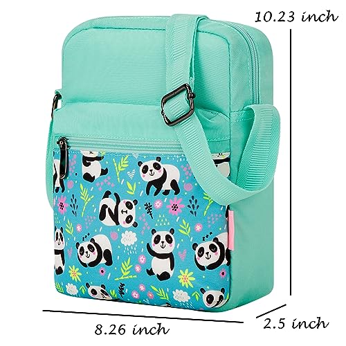 Choco Mocha Girls Purses Age 8-10, Purse for Girls 6-8 10-12 Girl Crossbody Bag for Kids 8-12 Teen Messenger Bag Christmas Giftsï¼ŒPanda-blue - Image 4
