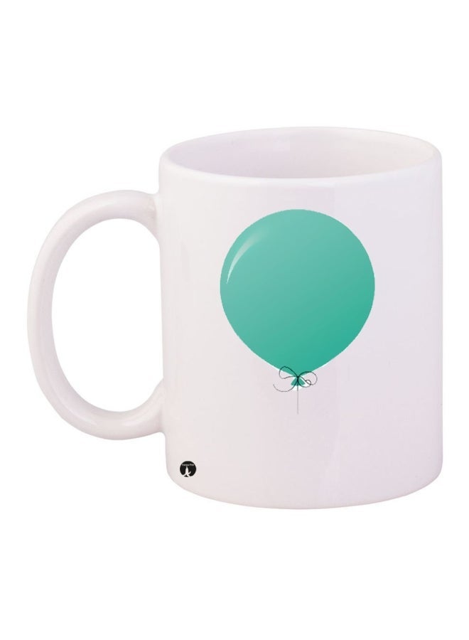 RYN Printed Coffee Mug White/Green