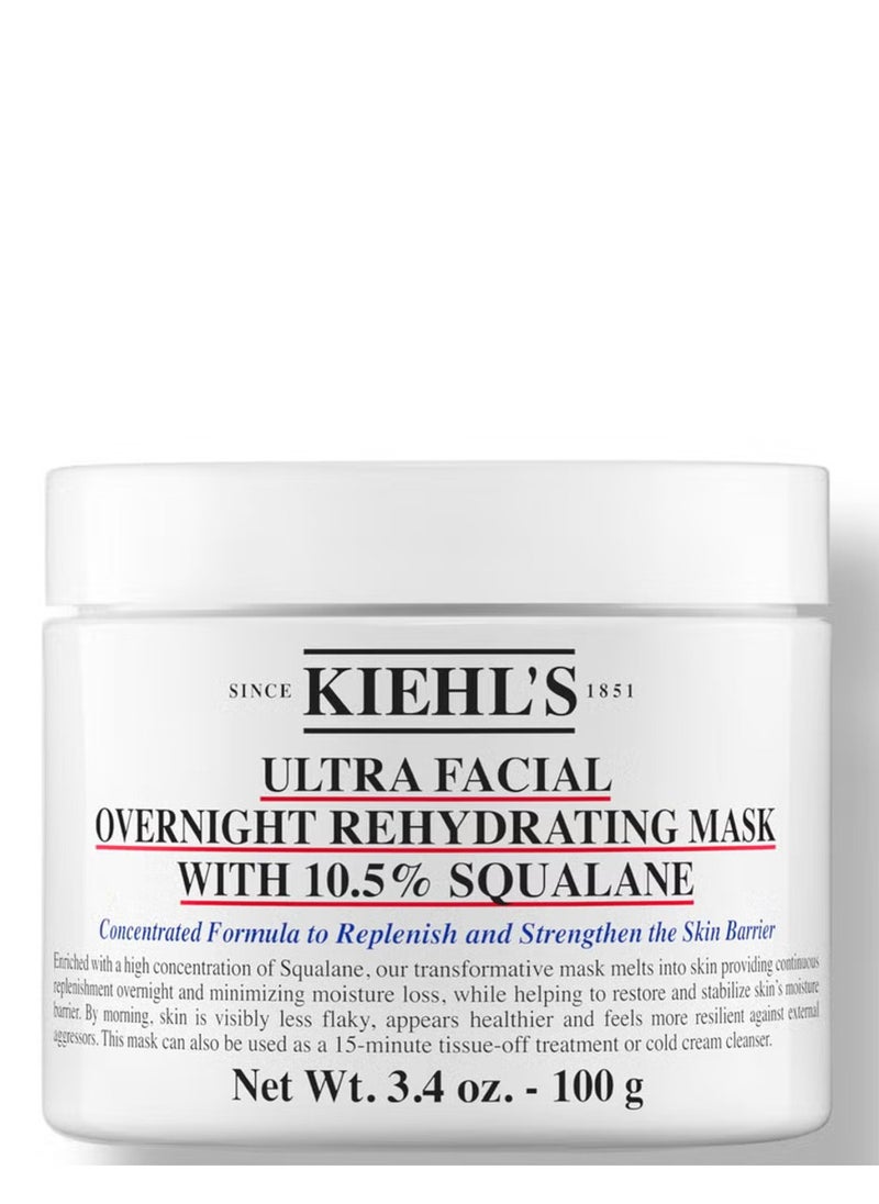 Ultra Facial Overnight Rehydrating Mask With 10.5% Squalane, 100ml