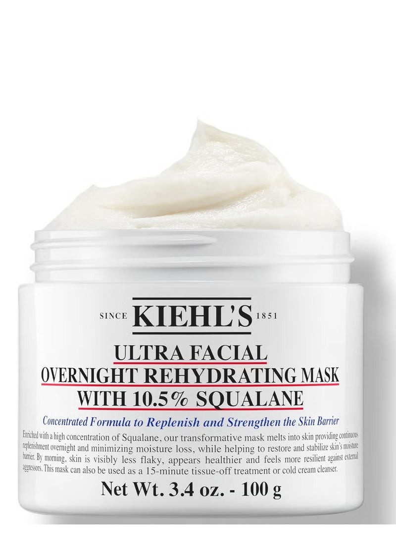 Ultra Facial Overnight Rehydrating Mask With 10.5% Squalane, 100ml