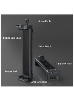 SYOSI Tripod Mount Adapter for Ipad, Aluminum Tripod Mount Holder for Tablet Ipad 12.9,Tablet Tripod Mount with 1/4" Screw,Universal Tripod Mount for Ipad,Compatible with Ipad Pro 12.9/11-(6.5"-17.3")  - Image 2