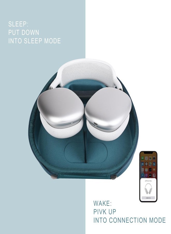 stukcaze Headphone Case for AirPods Max Hard Portable Over Ear Headphone Carrying Case, Wireless Headphone Storage Protective Case for Travel Home - Image 3