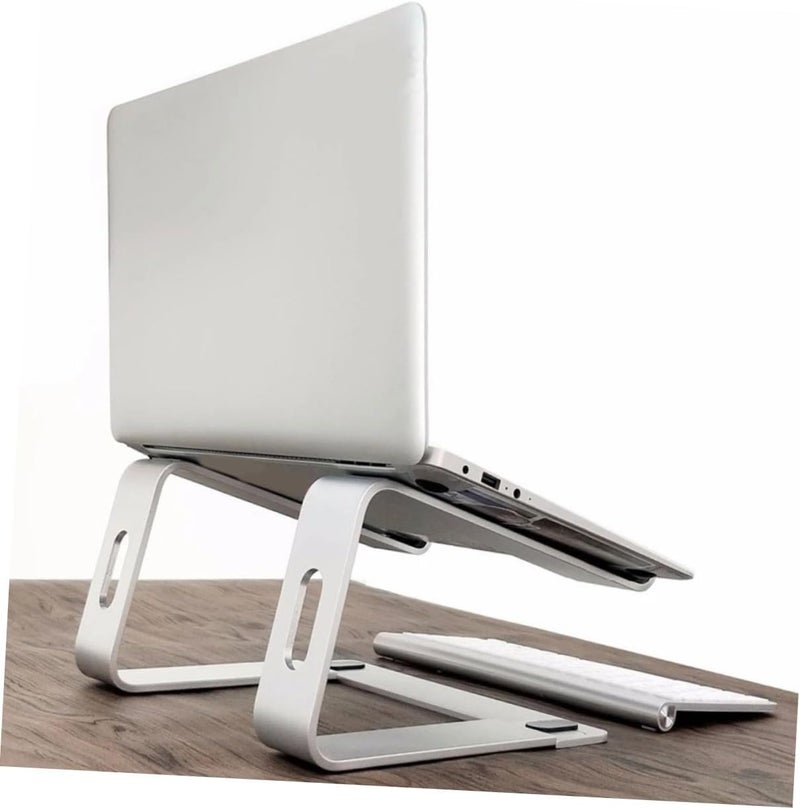 DOITOOL Aluminum Laptop Cooling Stand Portable Ventilated Riser for Desk Ergonomic Adjustable Height Laptop Holder Compatible Notebooks - Image 5
