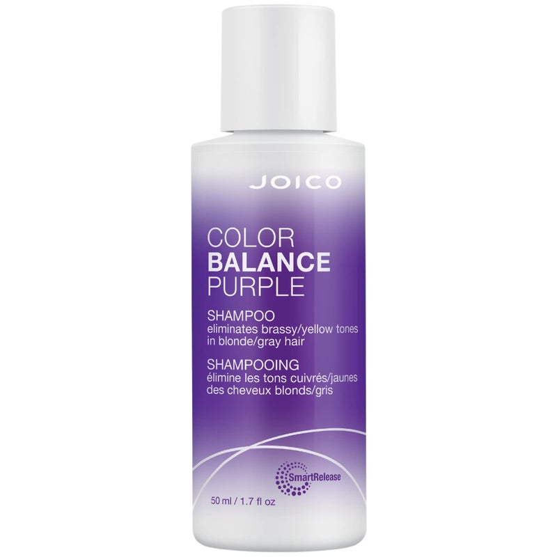 Joico Color Balance Purple Shampoo | For Cool Blonde, Gray Hair | Eliminate Brassy Yellow Tones | Boost Color Vibrancy & Shine | UV Protection | With Rosehip Oil & Green Tea Extract | 1.7 Fl Oz - Image 1