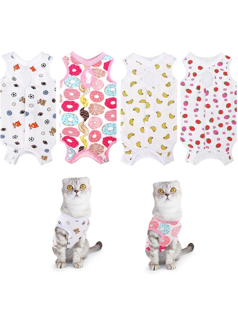 SOLARAE Pcs Cat Recovery Suit Cat Surgery Recovery Suit Kittens Physiological Clothes Cotton Breathable Cat Clothes for Abdominal Wounds or Skin Diseases - M - Image 1