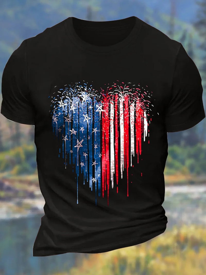 2025 Independent Station Independence Day European Code Plus Size Crewneck Printed Men'S And Women'S T-Shirts - Image 4
