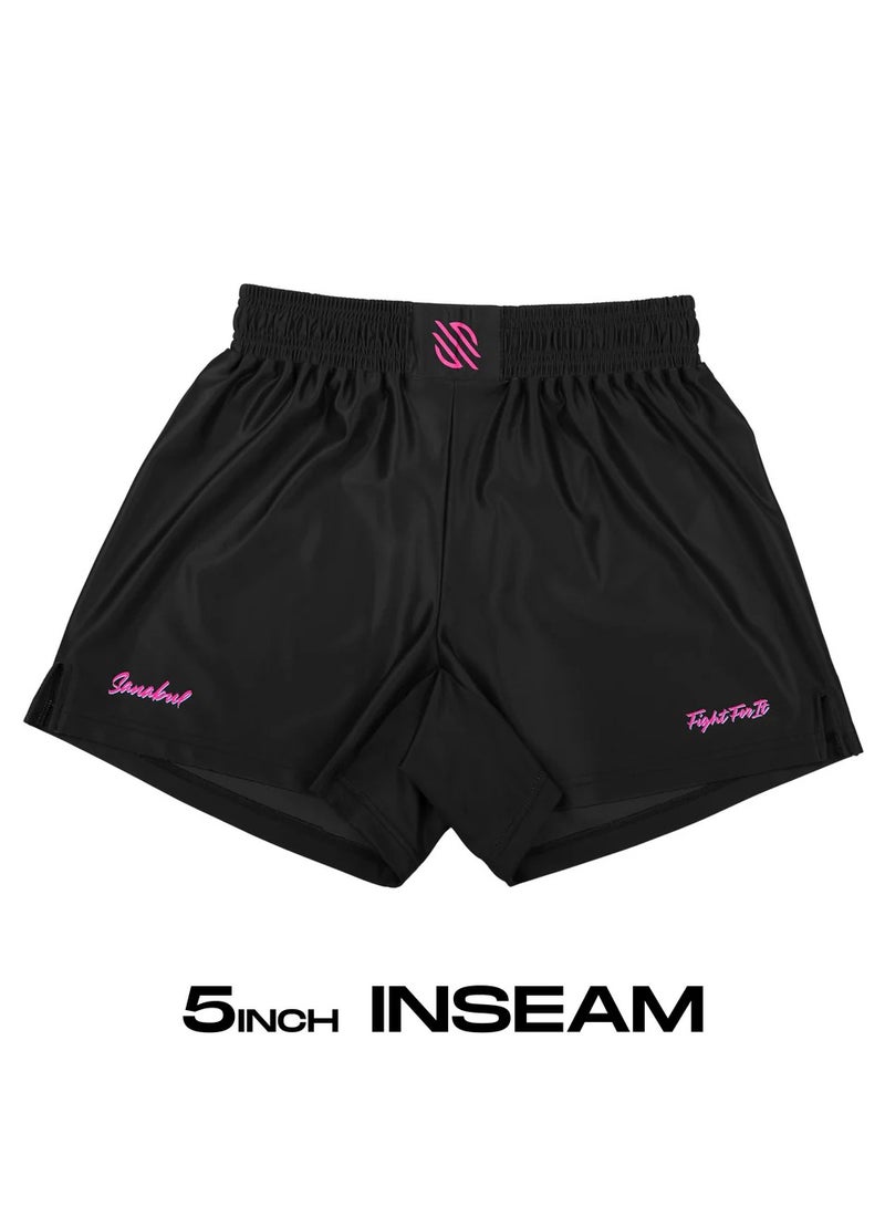 Tropic Vice Training Black Kit – Shorts 5" for MMA & Fitness Workouts