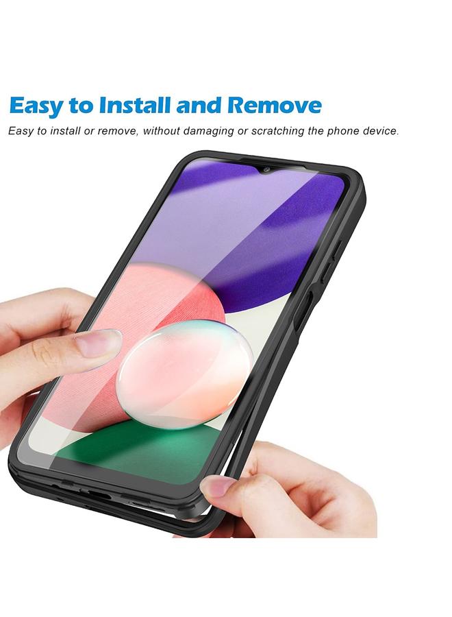 S-TOP Case For Samsung Galaxy A22 4G Acrylic + TPU 360 Degrees Full Coverage Shockproof Phone Case - Image 4