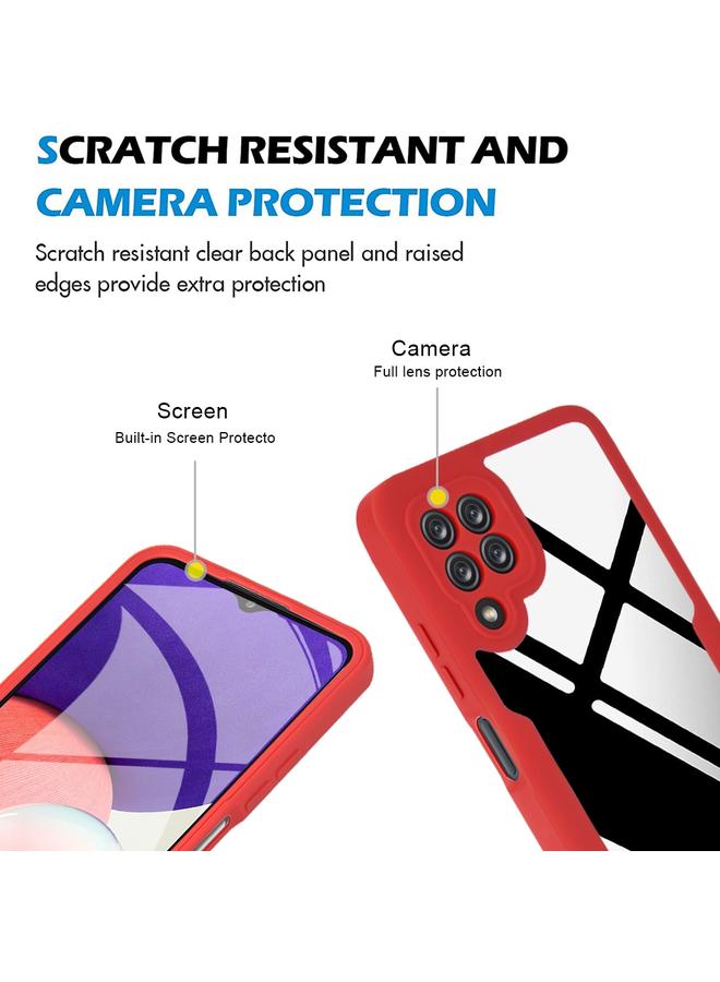 S-TOP Case For Samsung Galaxy A22 4G Acrylic + TPU 360 Degrees Full Coverage Shockproof Phone Case - Image 5