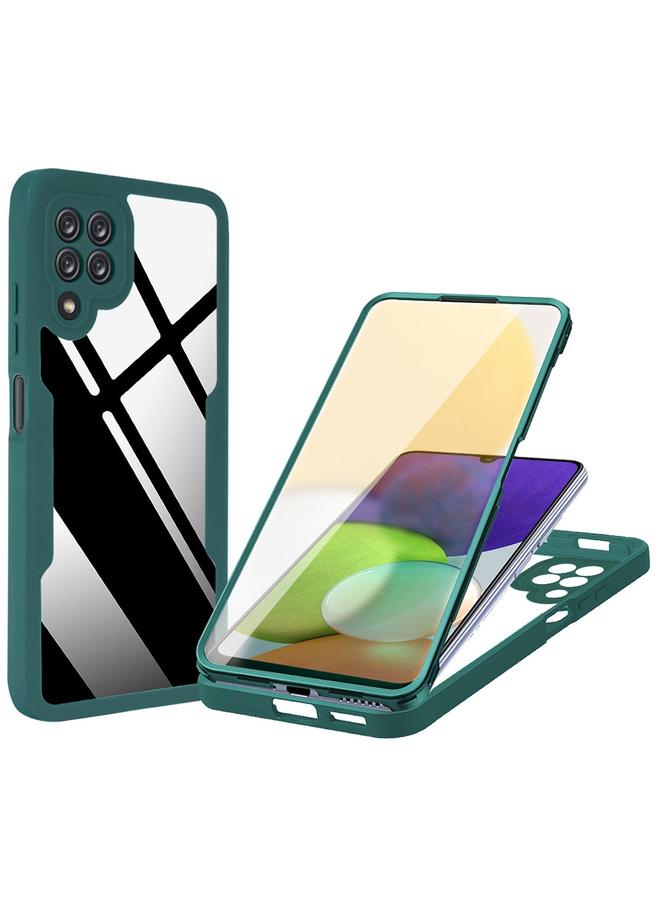 S-TOP Case For Samsung Galaxy A22 4G Acrylic + TPU 360 Degrees Full Coverage Shockproof Phone Case - Image 1