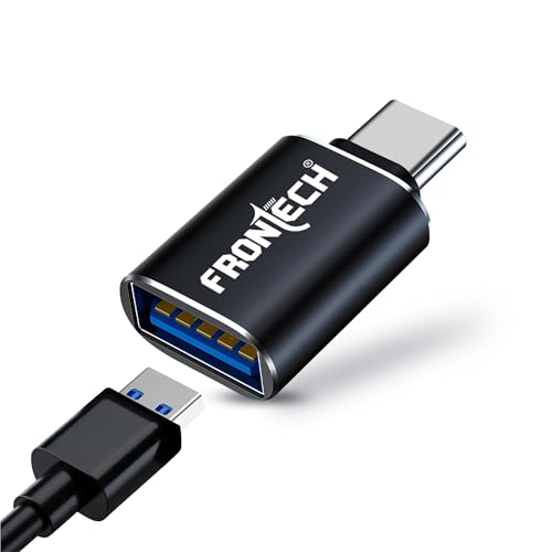 FRONTECH USB Converter USB 3.0 to Type C OTG Adaptor, 5Gbps High Speed Data Transfer, Thunderbolt to USB Adapter, Compatible for All Type C Devices,Smartphone, Laptops, Tablets, Chargers, MacBook - Image 1