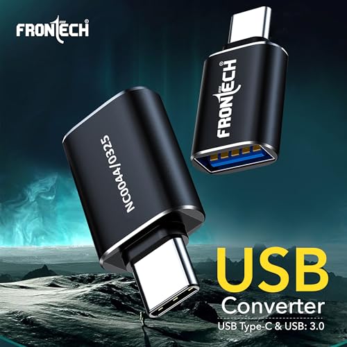 FRONTECH USB Converter USB 3.0 to Type C OTG Adaptor, 5Gbps High Speed Data Transfer, Thunderbolt to USB Adapter, Compatible for All Type C Devices,Smartphone, Laptops, Tablets, Chargers, MacBook - Image 2