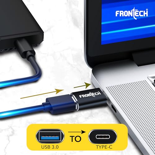 FRONTECH USB Converter USB 3.0 to Type C OTG Adaptor, 5Gbps High Speed Data Transfer, Thunderbolt to USB Adapter, Compatible for All Type C Devices,Smartphone, Laptops, Tablets, Chargers, MacBook - Image 3